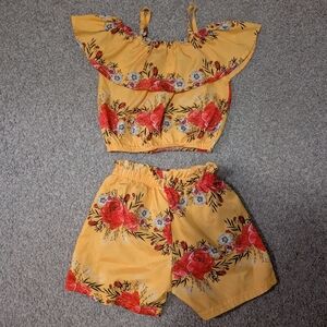 3 For $12 Floral Yellow Two-Piece Set